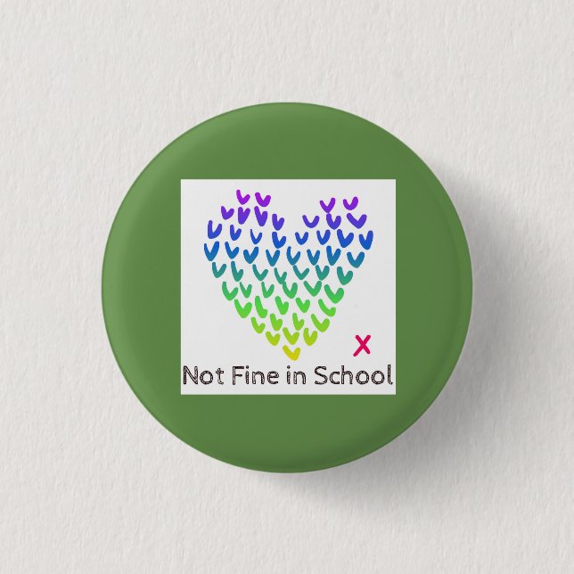 NFIS Small Badge (Green) Button (Front)