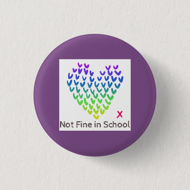 NFIS Small Badge (Purple) Pinback Button (Front)