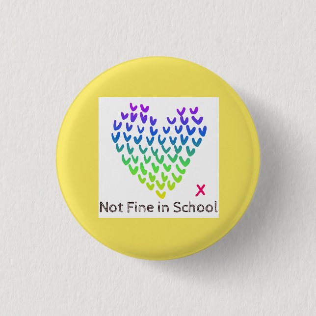 NFIS Small Badge (Yellow) Pinback Button (Front)