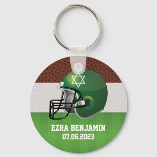 NFL American Football Bar Mitzvah Keychain