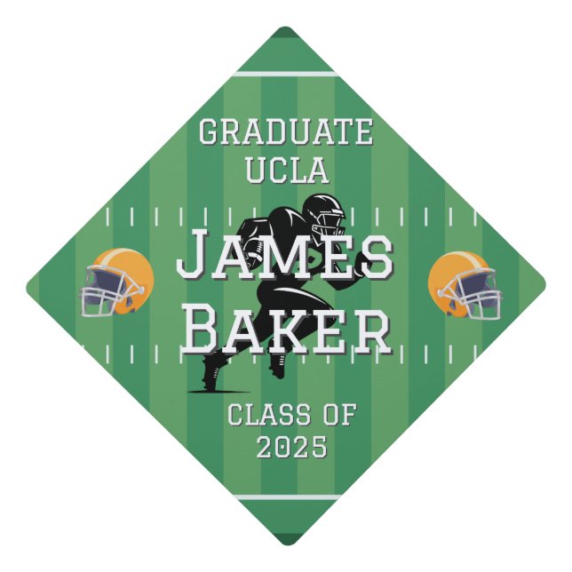 NFL Football Graduation Cap (Front)