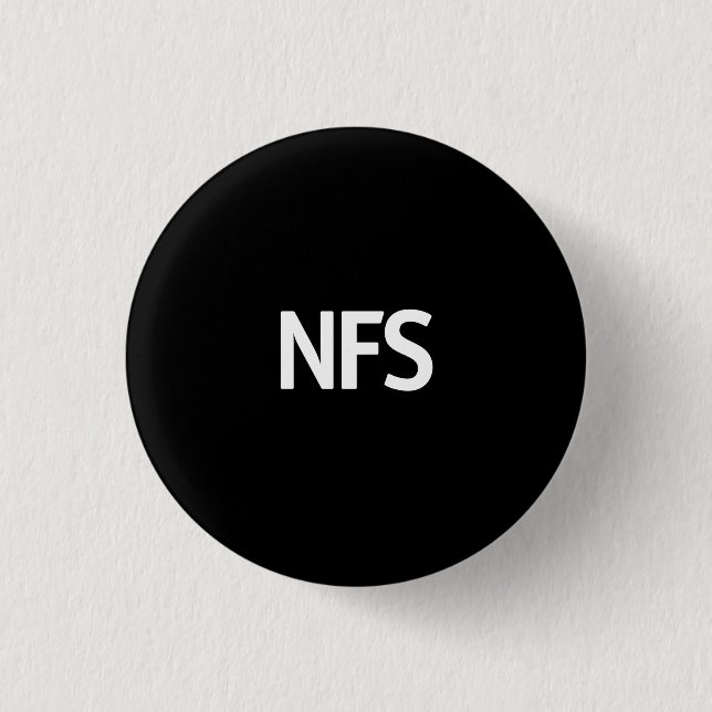 NFS black Button (Front)