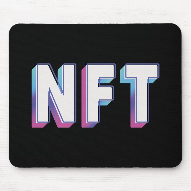 NFT Crypto art Bossica Mouse Pad (Front)