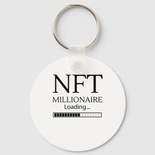 NFT Millionaire Loading please wait funny trading Keychain