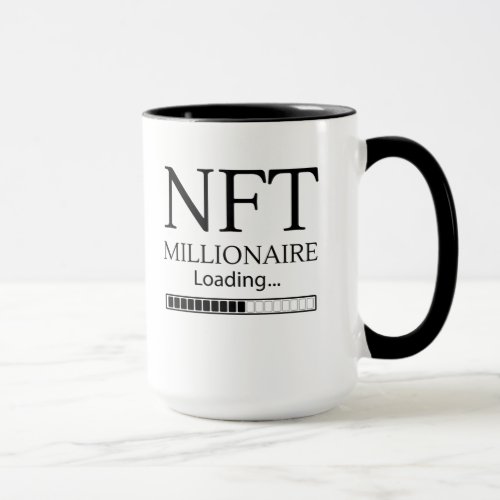 NFT Millionaire Loading please wait funny trading Mug