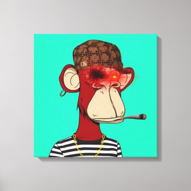 NFT monkey canvas Print (Front)