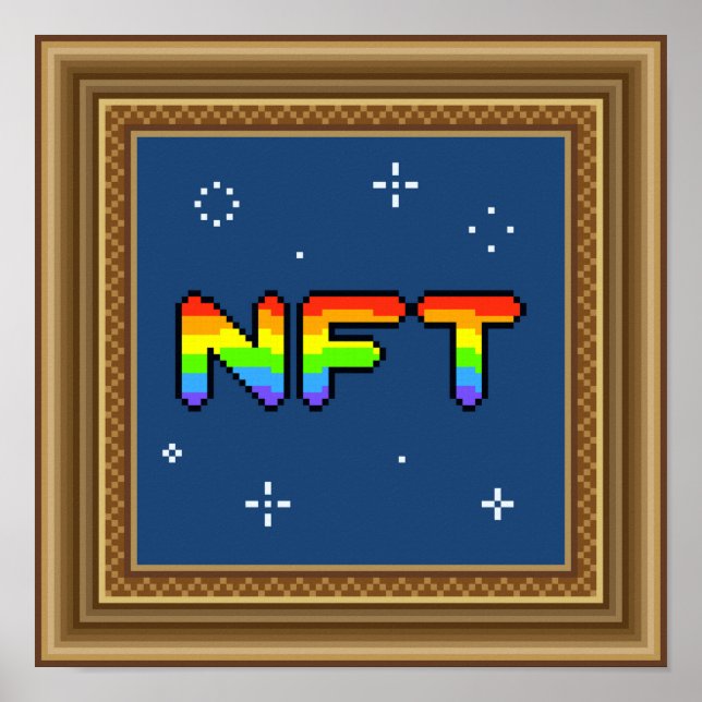 NFT Pixel art frame Poster (Front)