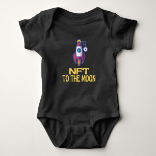 NFT To The Moon Non-Fungible Token Baby Bodysuit