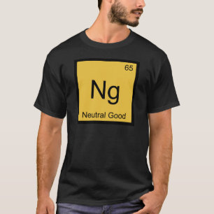 Ng - Neutral Good Funny Chemistry Element Symbol T T-Shirt