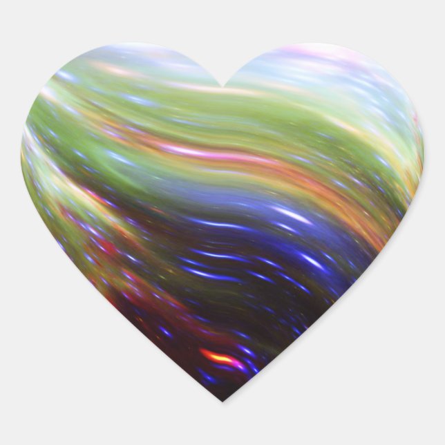 NGC 346 Colors Heart Sticker (Front)