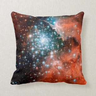 NGC 3603 Star Forming Region - Hubble Space Photo Throw Pillow