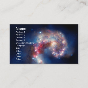 NGC 4038 Antennae Galaxies NASA Business Card