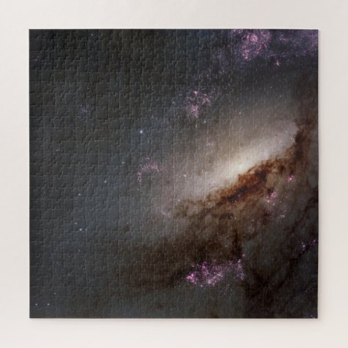 Ngc 4258 Undergoing Intense Star Formation Jigsaw Puzzle