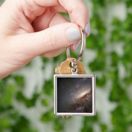 Ngc 4258 Undergoing Intense Star Formation Keychain