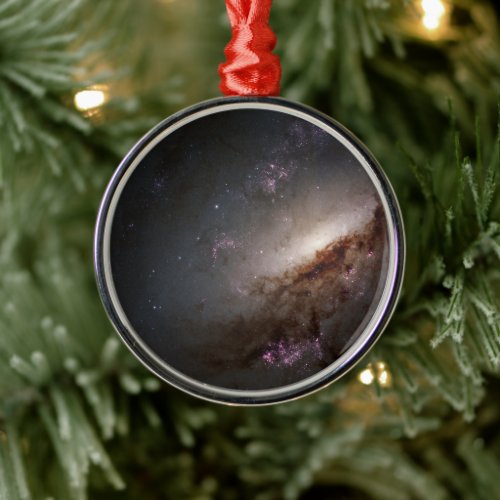 Ngc 4258 Undergoing Intense Star Formation Metal Ornament