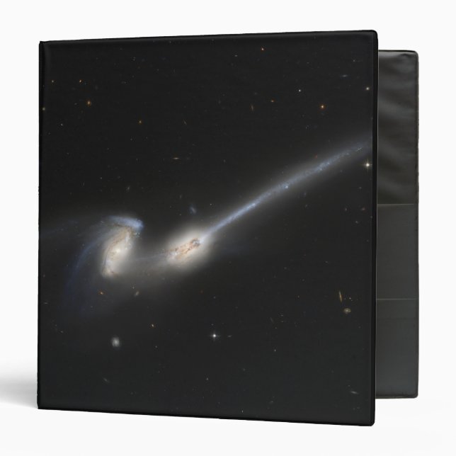 NGC 4676, also known as the Mice Galaxies 3 Ring Binder (Front/Inside)