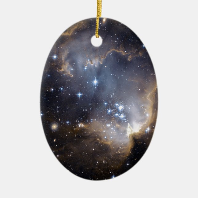 NGC 602 bright stars NASA Ceramic Ornament (Front)