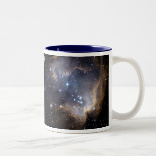 NGC 602 bright stars NASA Two_Tone Coffee Mug