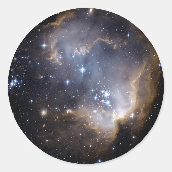 NGC 602 bright stars Round Stickers