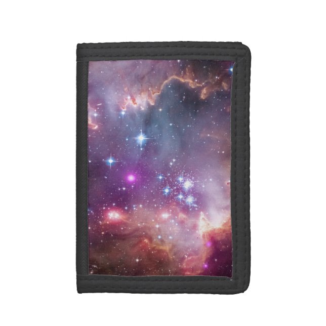 NGC 602: Star Clusters, Small Magellanic Cloud Trifold Wallet (Front Vertical)