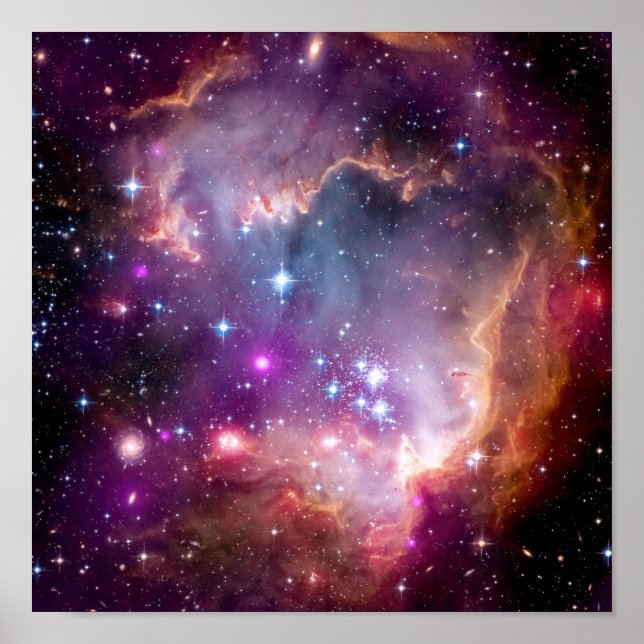 NGC 602 Star Formation - NASA Hubble Space Photo Poster (Front)