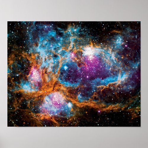 NGC 6357 Star Forming Region Colorful Space Photo Poster