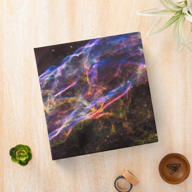 Ngc 6960, The Witch's Broom Nebula. 3 Ring Binder (In Situ)