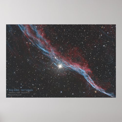 NGC 6960 _ Veil Nebula Poster