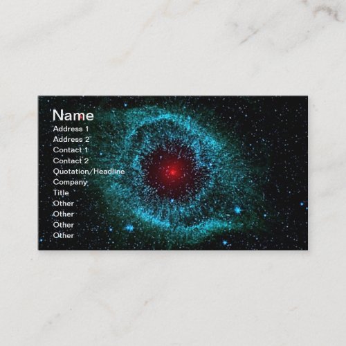 NASAs Helix Nebula Business Cards
