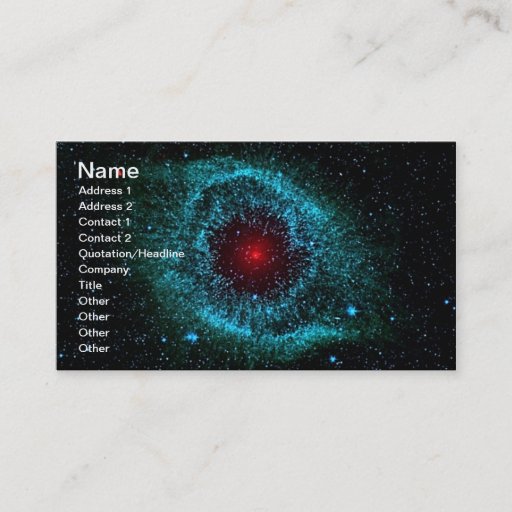 Customizable NASAs Helix Nebula Business Cards