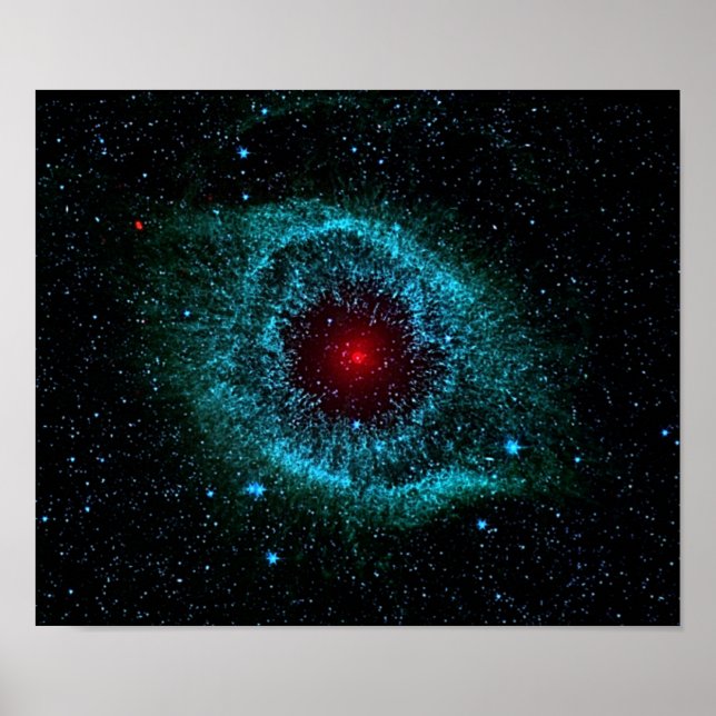 NGC 7293 The Helix Nebula NASA Poster (Front)