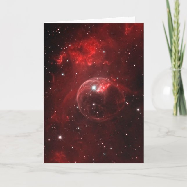 NGC 7635 Bubble Nebula Cassiopeia Card (Front)