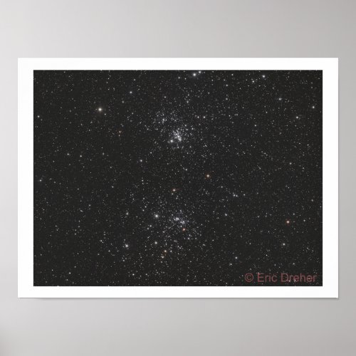 NGC 869 and NGC 884 by Eric Dreher Poster