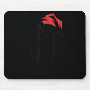 Nge Christmas Cat Chaotic Vintage Anti Xmas Horror Mouse Pad