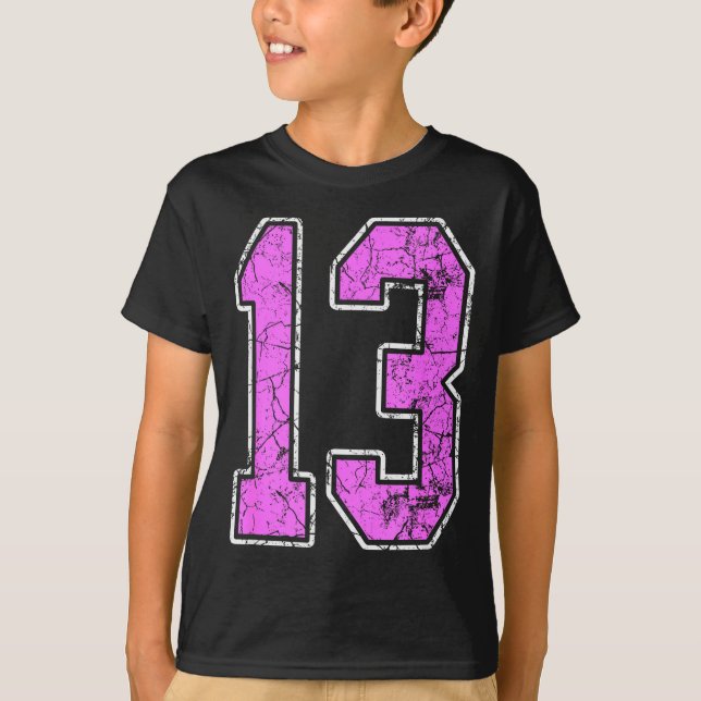 Nge Nk And Nk Number 13 Jersey Player Uniform #13  T-Shirt (Front)