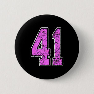 Nge Nk And Nk Number 41 Jersey Player Uniform #41 Button