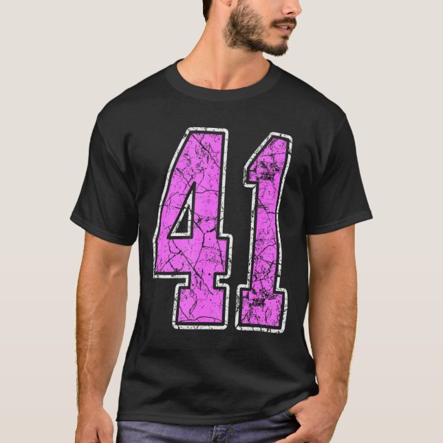 Nge Nk And Nk Number 41 Jersey Player Uniform #41  T-Shirt (Front)