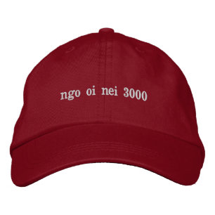 ngo oi nei- i love you 3000 cantonese embroidered baseball cap