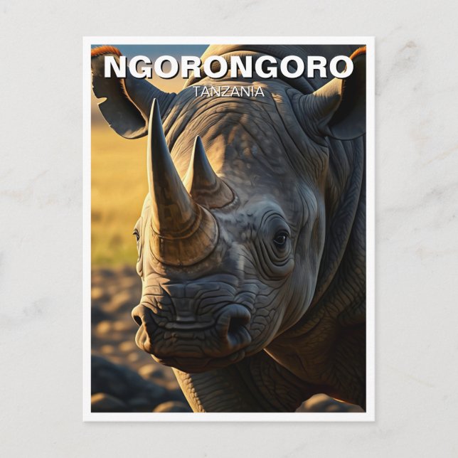 Ngorongoro Crater Tanzania Postcard (Front)