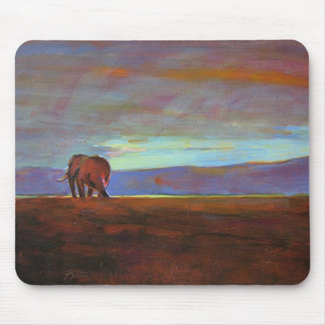'Ngorongoro Sunset' Mouse Pad (Front)