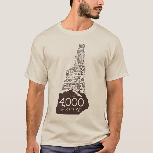 NH 4000 Footers Long Sleeve T-Shirt (Brown Logo) (Front)