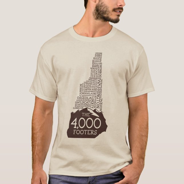 NH 4000 Footers T-Shirt (Brown Logo) (Front)