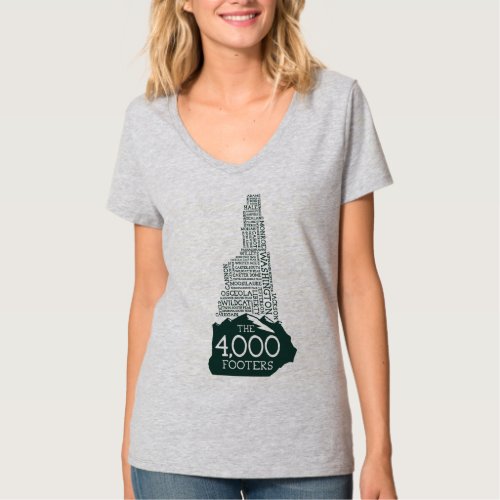 NH 4000 Footers Womens V_Neck T_Shirt