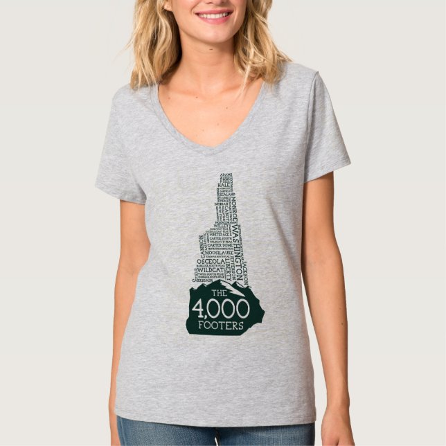NH 4000 Footers Women's V-Neck T-Shirt (Front)