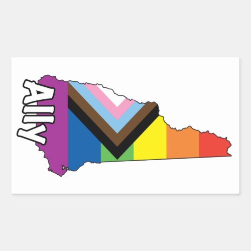 NH Ally Rectangular Sticker