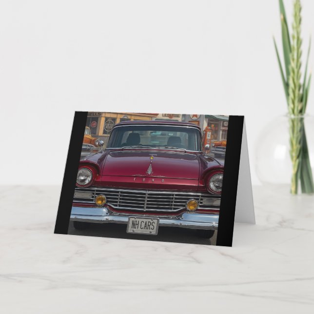 NH Antique Cars Blank Greeting  Card (Front)