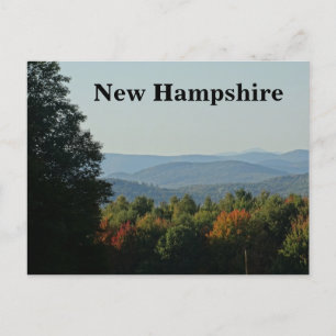 NH mountain range, mountain view, Postcard