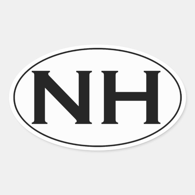 NH Oval Logo Sticker (Front)