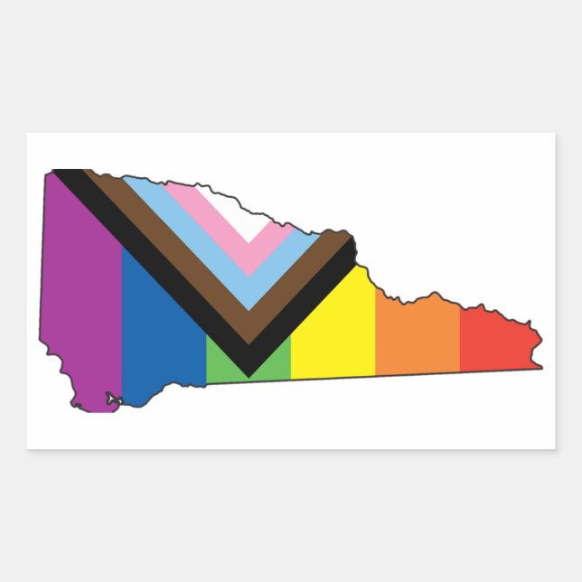 NH Progress Flag Rectangular Sticker (Front)