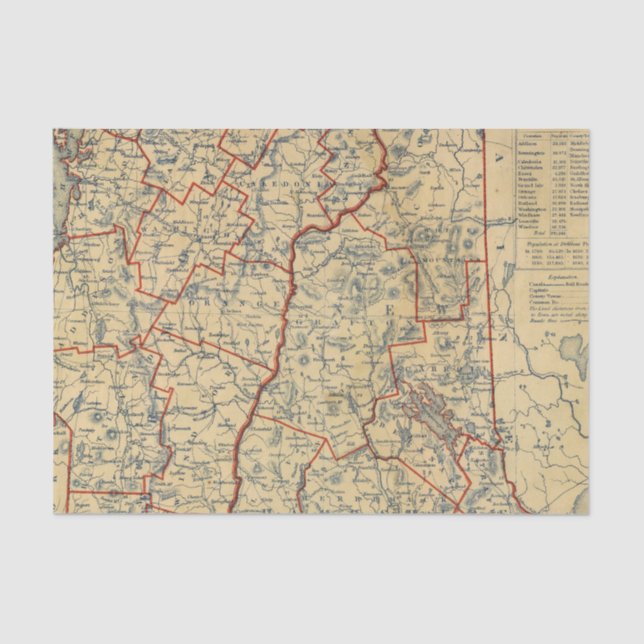 NH, Vt Tissue Paper (Front)